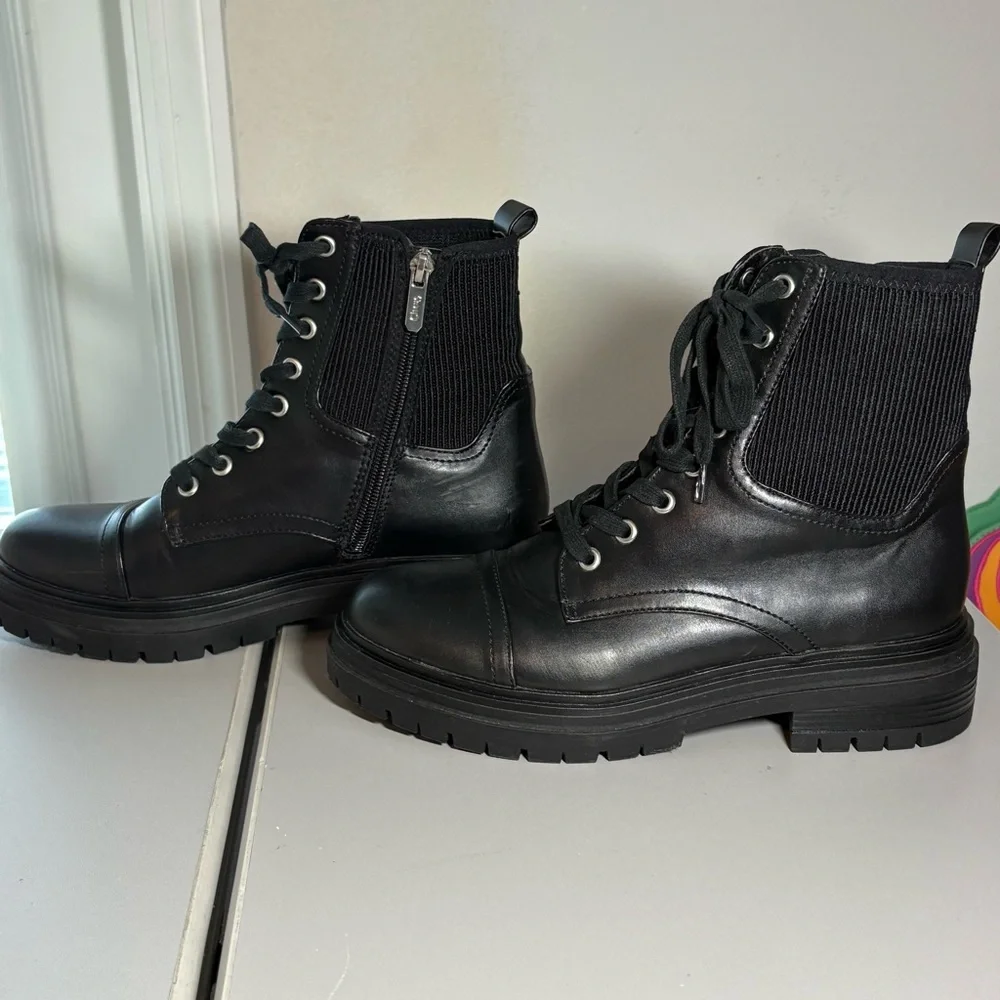 Circus by Sam Edelman Black Combat Boots for Women Size 8 - Picture 5 of 9